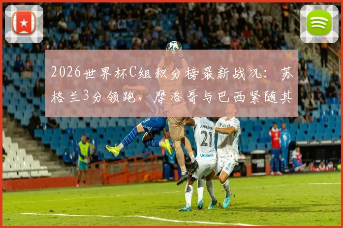 2026世界杯C组积分榜最新战况：苏格兰3分领跑，摩洛哥与巴西紧随其后，出线形势全面解读